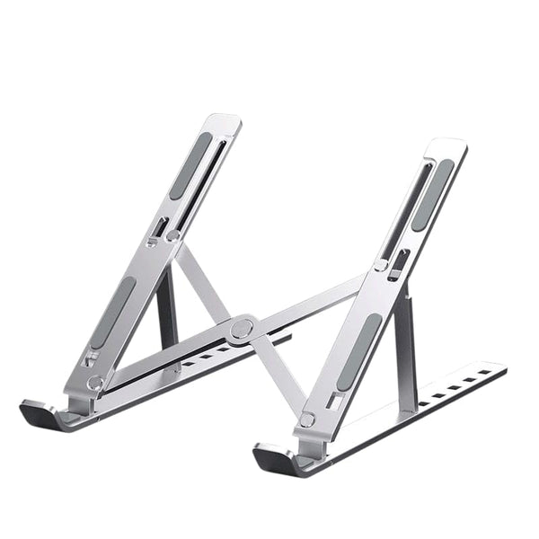 FORIDA Foldable Laptop Stand – Adjustable Height & Angle, Portable Metal Laptop Riser with Anti-Slip Pads, Heat Dissipation, Supports Up to 10kg – for All Laptops up to 15.6"
