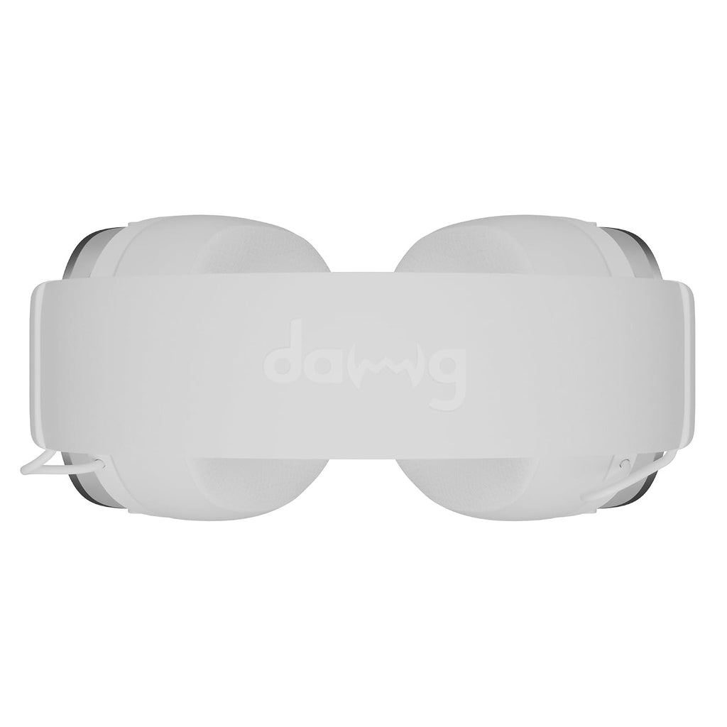 daWg HeadBug G30 Wired Gaming Headset, 50mm Neodymium Drivers, Virtual 7.1 Surround Sound, Hi-Res Audio, Flexible Gaming Mic, Audio Controls, RGB LED, Soft Ear Cushions, Windows Software (Black)