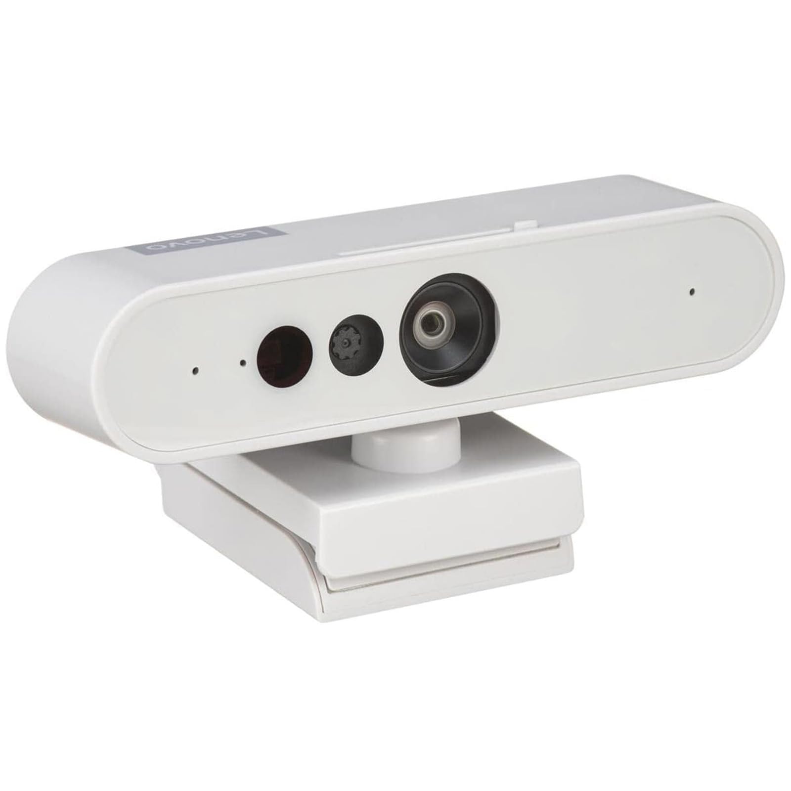 Lenovo 300 FHD Webcam with Full Stereo Dual Built-in Mics | FHD 1080P 2.1 Megapixel CMOS Camera with USB |Ultra-Wide 95° Lens, 4X Digital Zoom | 360 Rotation | Cloud Grey