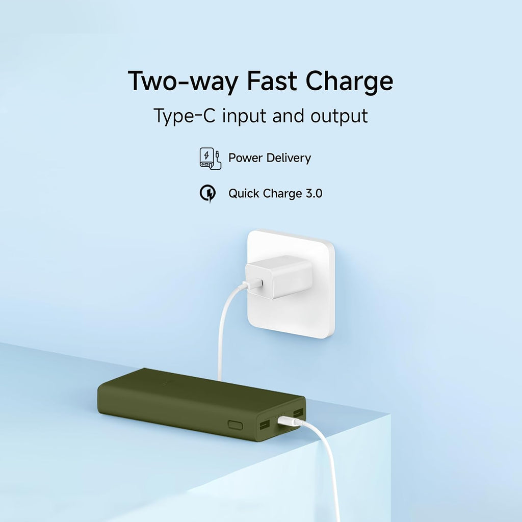 Xiaomi Power Bank 4i 20000mAh 33W Super Fast Charging PD |Smart 12 Layer Protection|Type C Input & Output|Triple Output Ports
