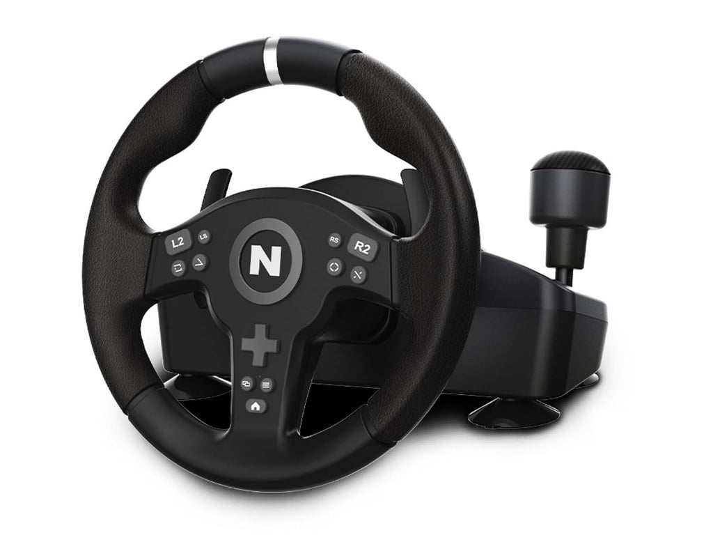Nitho Drive Pro V200 Gaming Steering Wheel with Pedals and Integrated Gear Shifter, 270° Racing Wheel for PC, PS4, Xbox One & Xbox Series X|S, Switch & Switch 2, Driving Car Simulator with Vibration