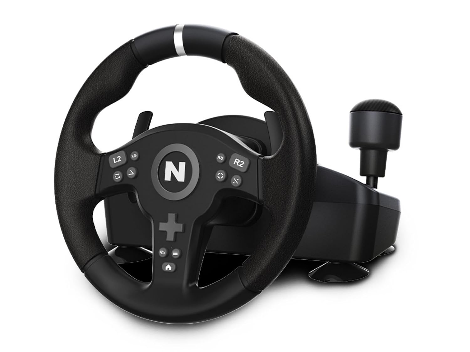 Nitho Drive Pro V200 Gaming Steering Wheel with Pedals and Integrated Gear Shifter, 270° Racing Wheel for PC, PS4, Xbox One & Xbox Series X|S, Switch & Switch 2, Driving Car Simulator with Vibration