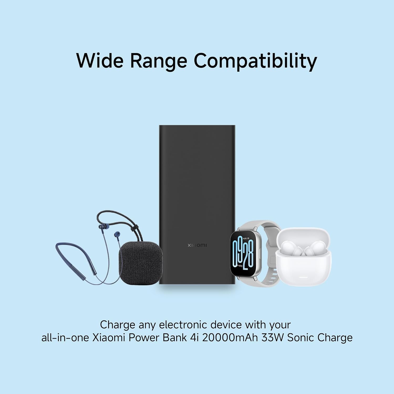 Xiaomi Power Bank 4i 20000mAh 33W Super Fast Charging PD |Smart 12 Layer Protection|Type C Input & Output|Triple Output Ports