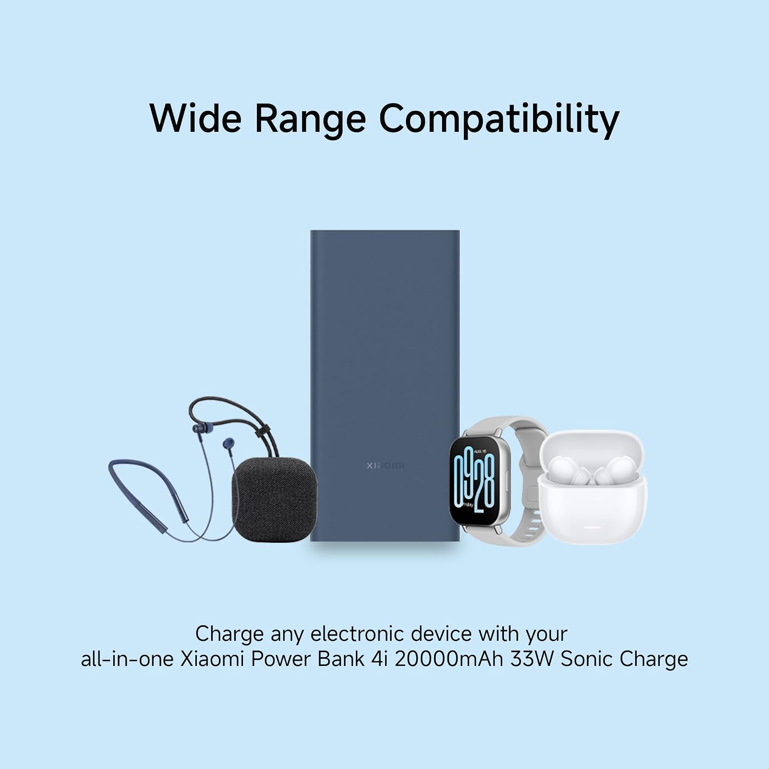Xiaomi Power Bank 4i 20000mAh 33W Super Fast Charging PD |Smart 12 Layer Protection|Type C Input & Output|Triple Output Ports