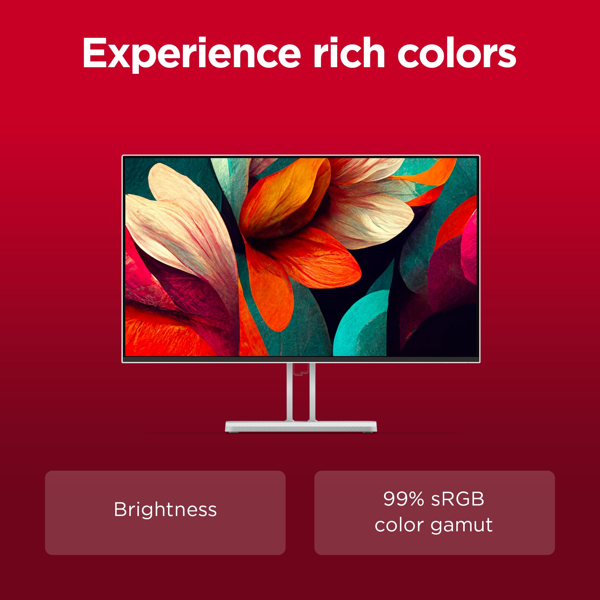 Lenovo L24-4C| 24 Inch (60.96cm) Ultraslim PC Monitor, IPS, FHD 1920x1080, 144Hz, 99% sRGB