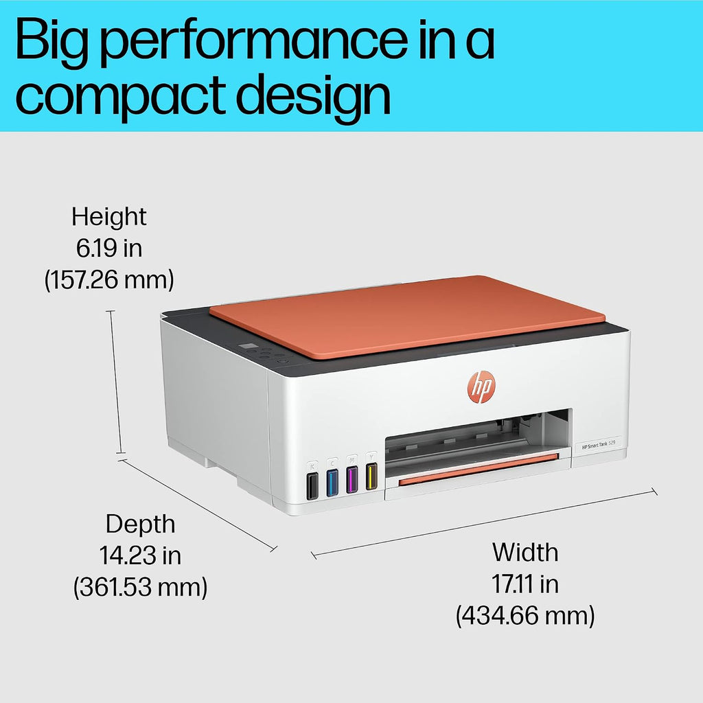 HP Smart Tank 529 All-in-One Colour Printer |Up to 4000 Black & 6000 Colour Prints I Print,Scan & Copy for Home/Office