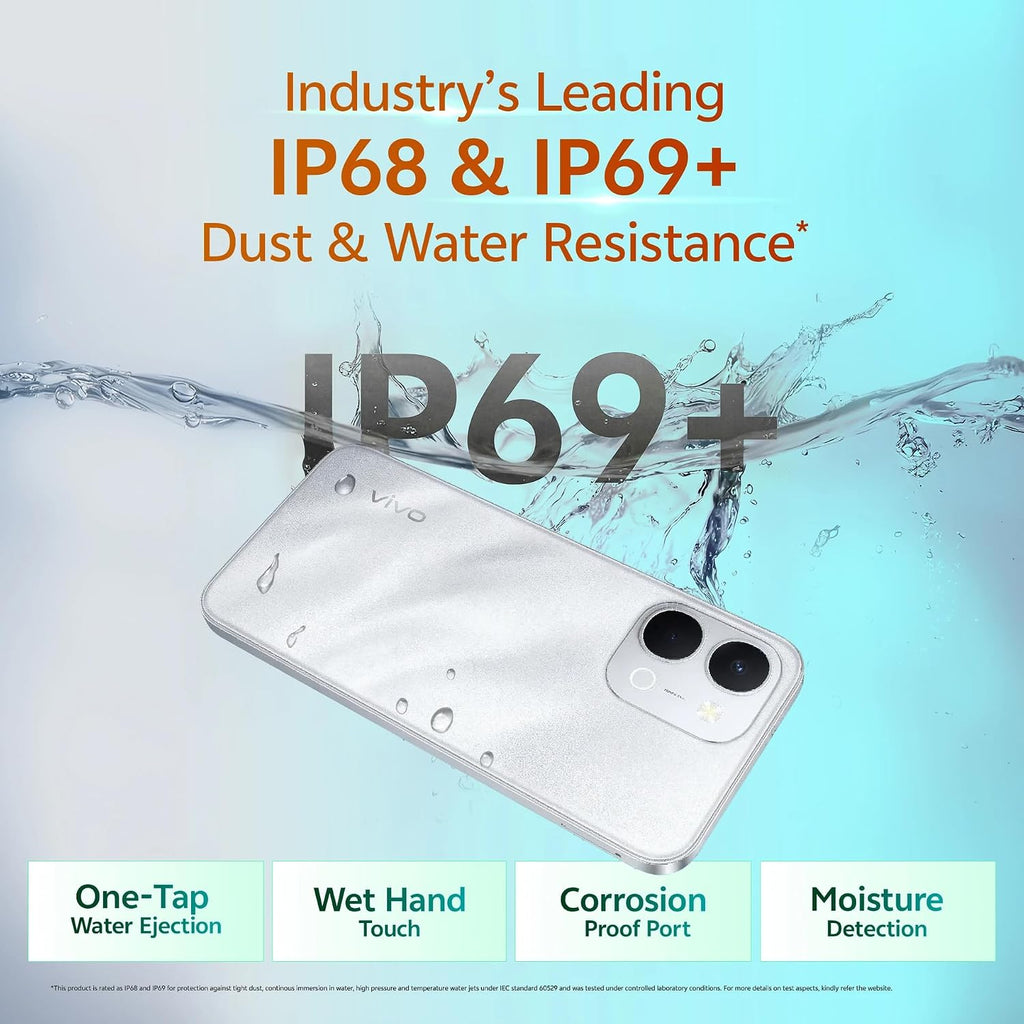 vivo T5X 5G Smartphone 7200mAh Battery 6.76-Inch HD+ Display Star Silver