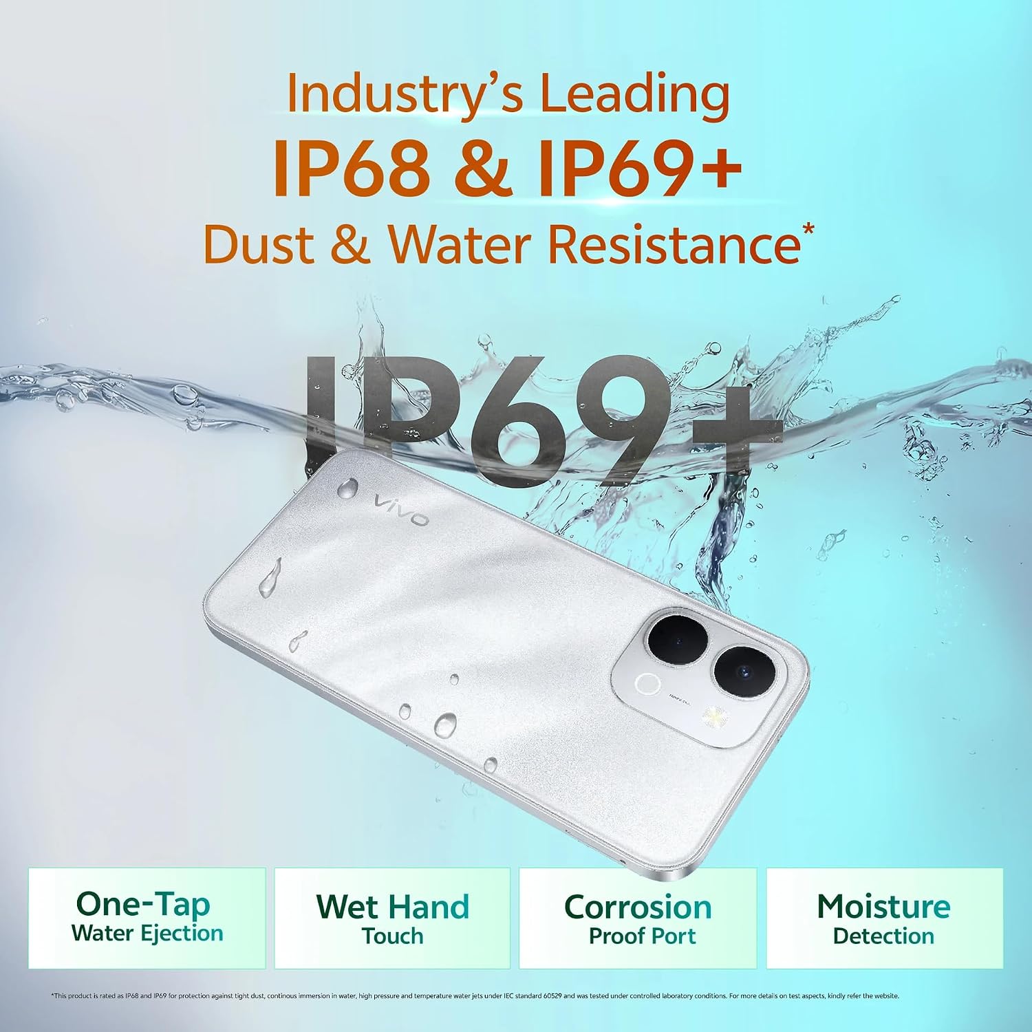 vivo T5X 5G Smartphone 7200mAh Battery 6.76-Inch HD+ Display Star Silver