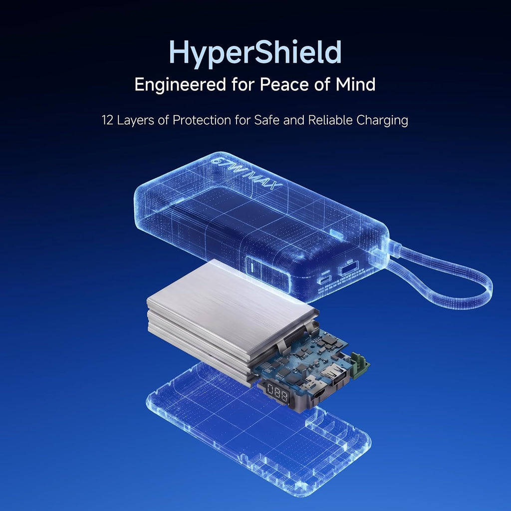 Xiaomi Power Bank 4i 20000mAh 33W Super Fast Charging PD |Smart 12 Layer Protection|Type C Input & Output|Triple Output Ports