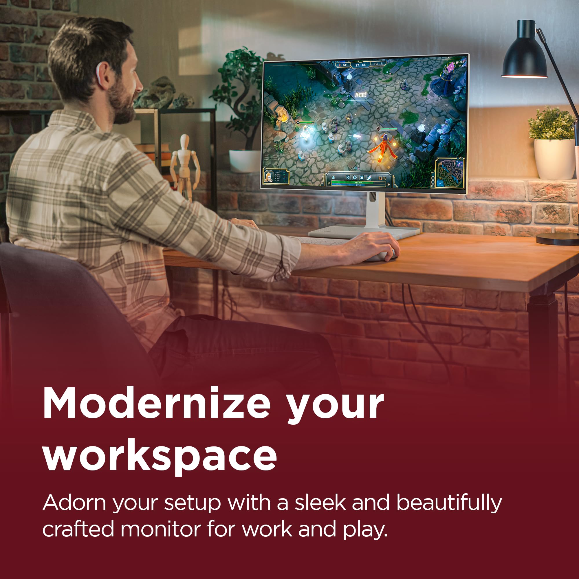 Lenovo L24-4C| 24 Inch (60.96cm) Ultraslim PC Monitor, IPS, FHD 1920x1080, 144Hz, 99% sRGB