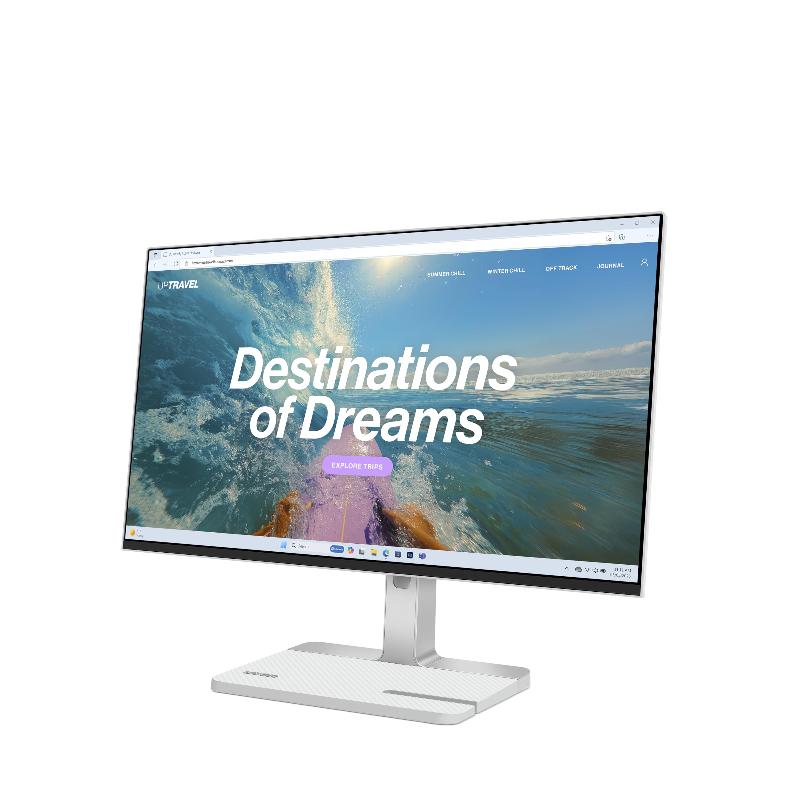 Lenovo L24-4C| 24 Inch (60.96cm) Ultraslim PC Monitor, IPS, FHD 1920x1080, 144Hz, 99% sRGB
