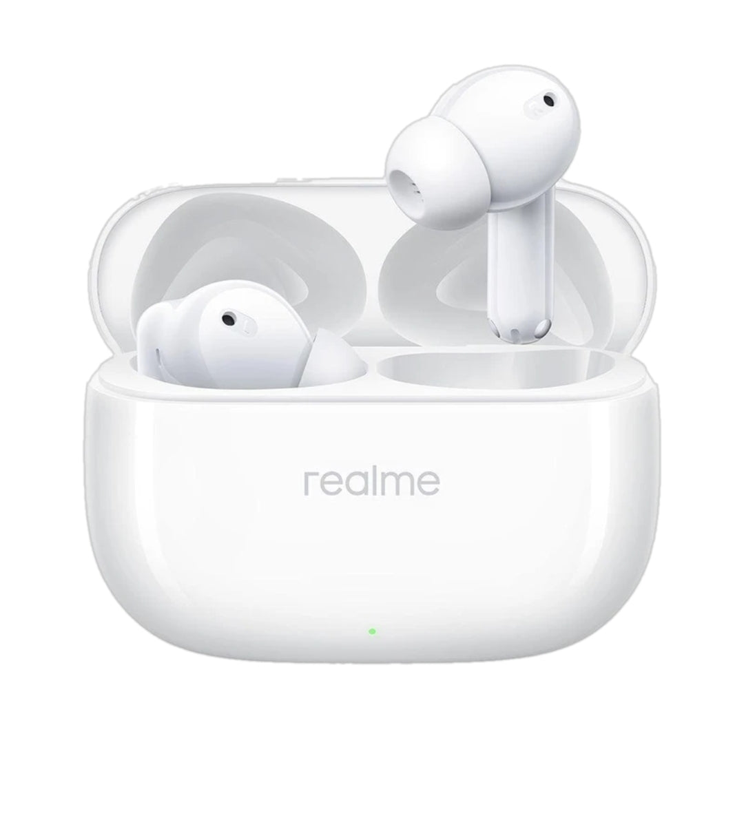 Realme Buds T310 with 12.4mm Driver, 46dB ANC, Spatial Audio and upto 40 hours Playback Bluetooth Headset (Agile White, True Wireless)